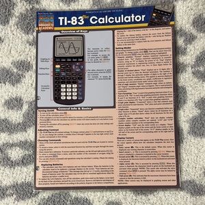 TI-83 Plus Calculator Quick Study